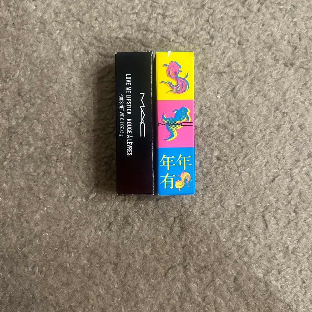 MAC Cosmetics Love Me Lipstick 410 La Femme and Powder Kiss